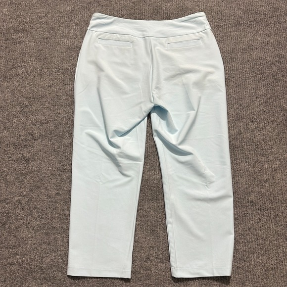 Pebble Beach Dry-Luxe Performance Womens Capri Pants Size 10 Blue High Rise - Picture 9 of 10